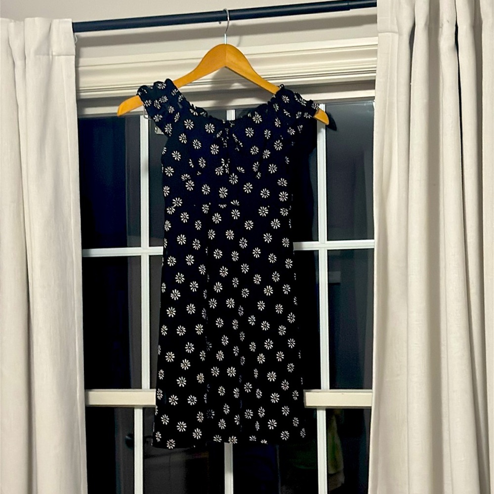 Colorful Planet Girls Size L Black and Daisy Dress. Never Worn